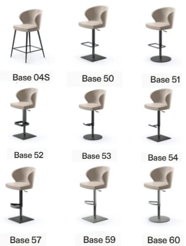 doris P Bar Stools - All Bases Available