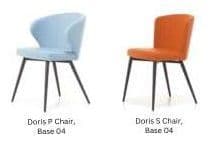 Doris P Chair, Base 04 and Doris S Chair, Base 04