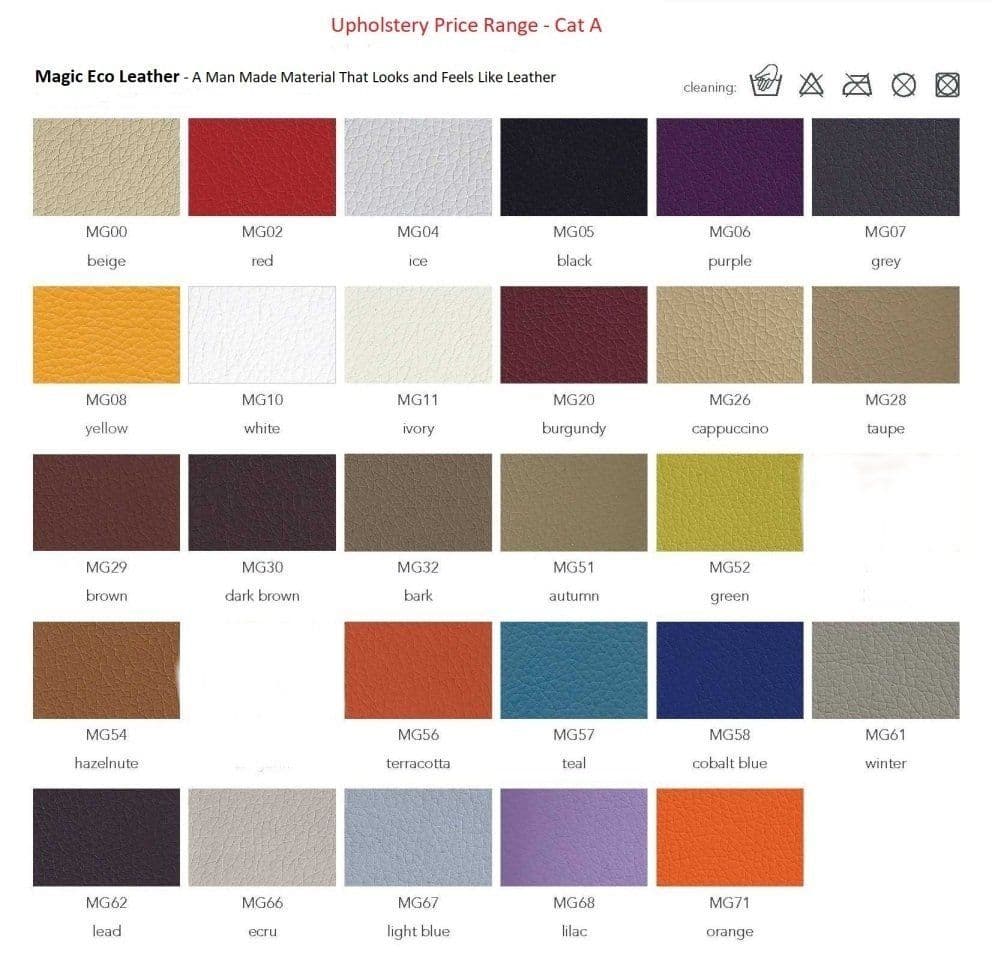 Eco Leather Colours available