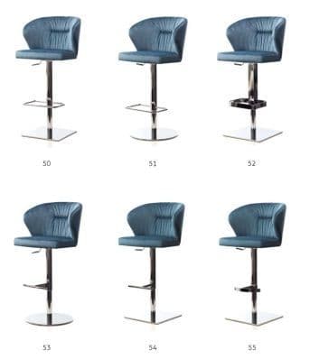Ingrid Adjustable Bar Stools - 6 different bases available