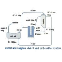 3 Port Oil Separator Kit Group A, RS Cosworth