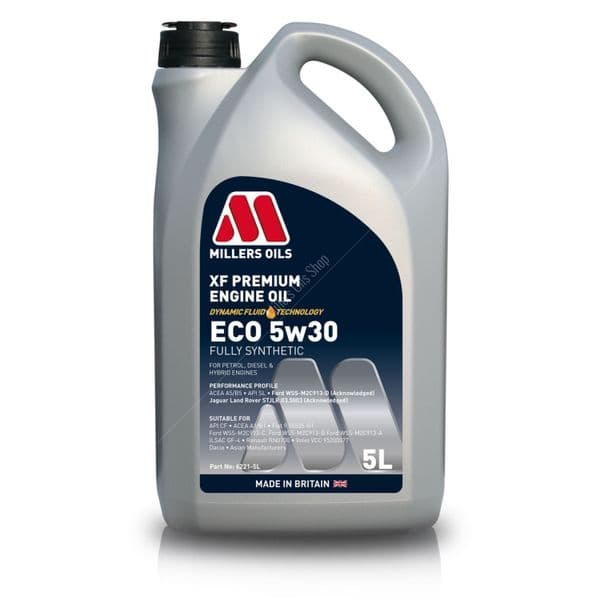 5L Millers XF Premium Engine Oil Eco 5w30 | Focus RS mk1
