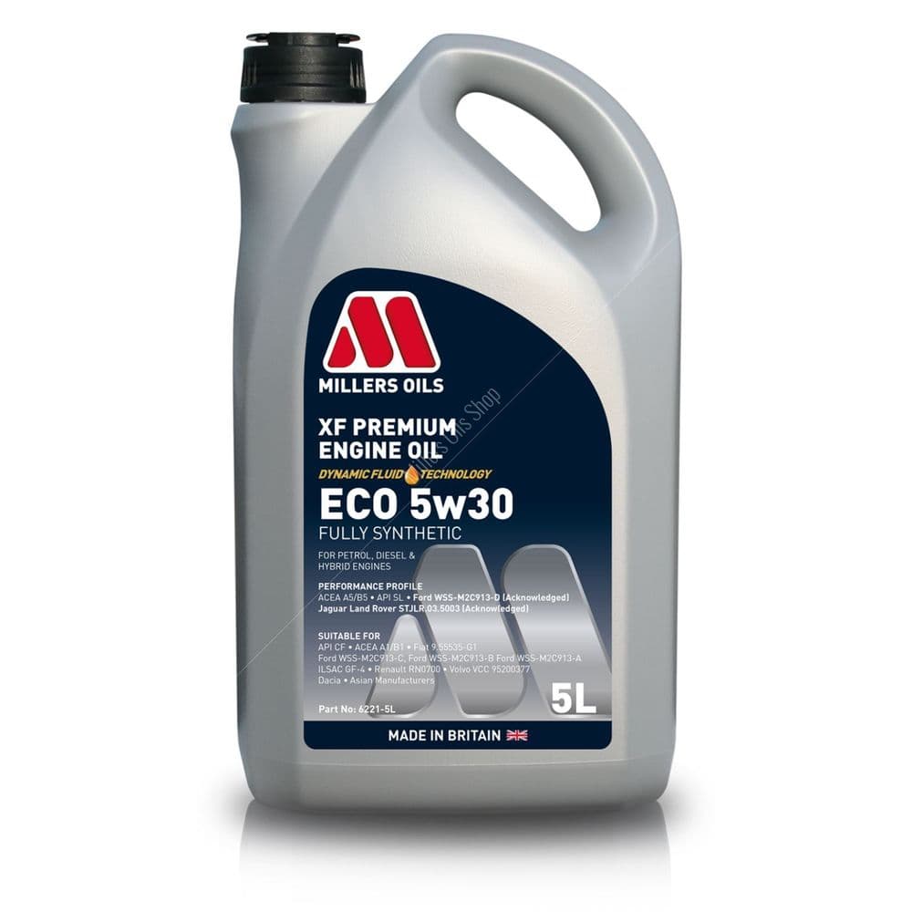 5L Millers XF Premium Engine Oil Eco 5w30 | Focus RS mk1