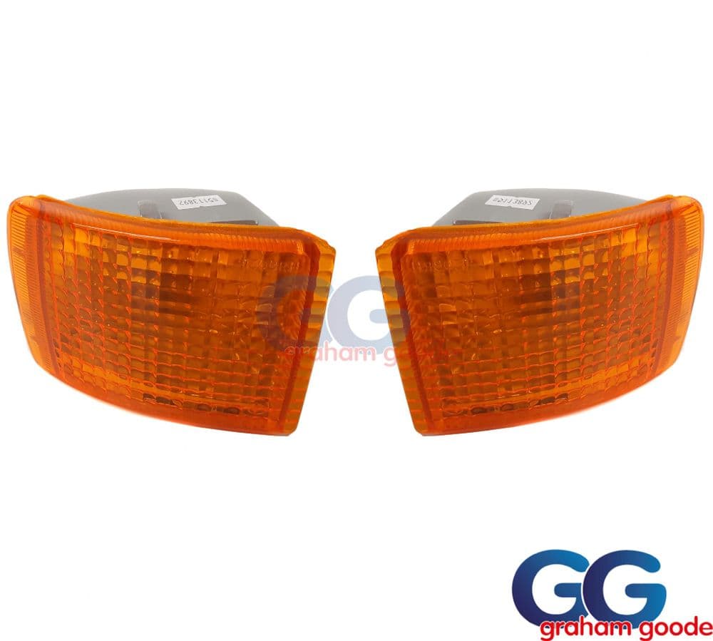 Amber Front Indicator Lamps Pair | Ford Escort & Sierra Cosworth