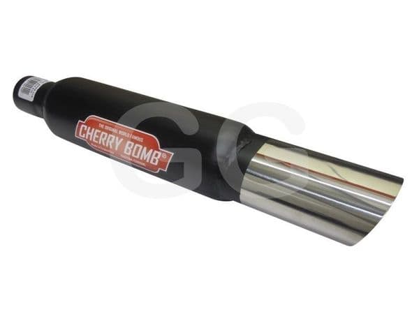 Black Cherry Bomb Exhaust Back Box Oval SPECIAL EDITION OTB3.5STDBLK 51-55mm