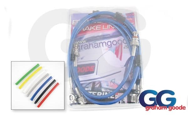 Brake Hoses Subaru Impreza 96 to 01 Classic Stainless Steel 4 Lines GGR Kit GGS360