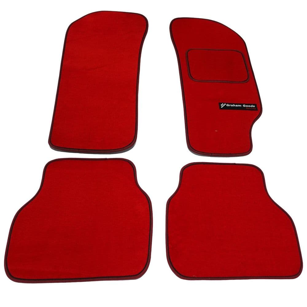 Carpet Mat Set Red, Ford Escort RS Cosworth RHD