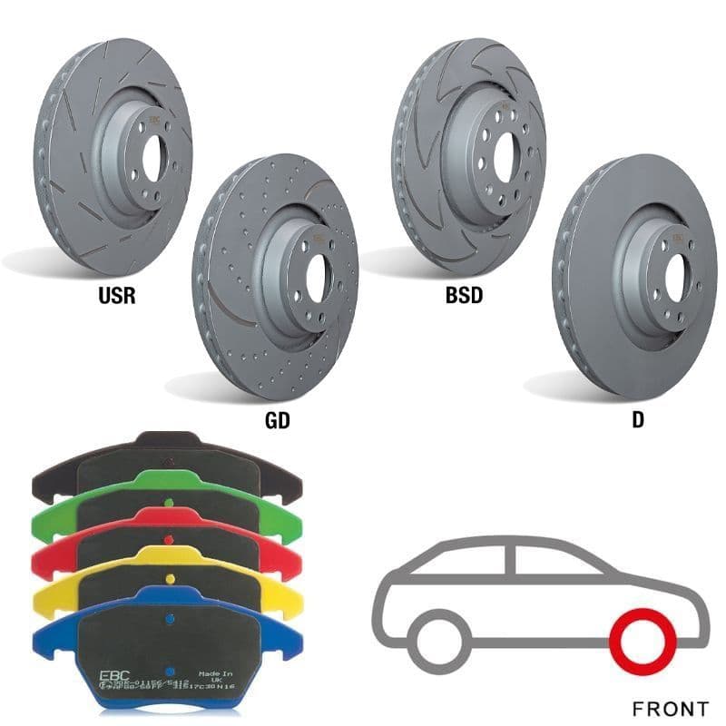 EBC Front Brake Pads & Discs | Sierra & Sapphire 2WD Cosworth