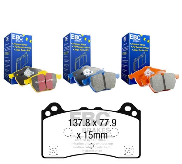 EBC Front Brake Pads Fast Road & Track Focus RS mk3