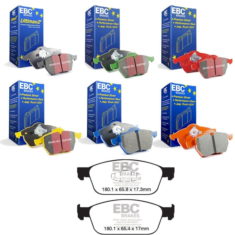 EBC Front Brake Pads Fast Road & Track | Focus ST 250 mk3