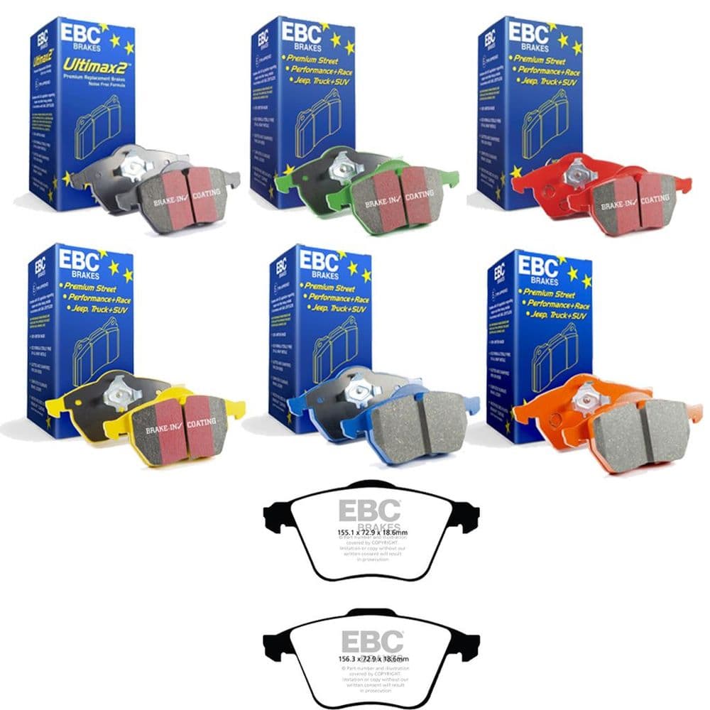 EBC Front Brake Pads Fast Road & Track | Focus ST mk2 225 XR5