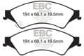EBC Front Brake Pads Ford Ranger 2012- onwards