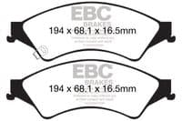 EBC Front Brake Pads Ford Ranger 2012- onwards