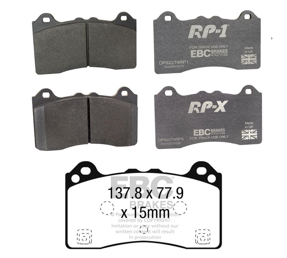 EBC Front Brake Pads Race & Track | Focus RS mk3