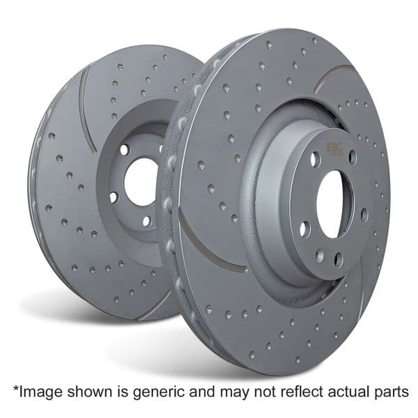 EBC Rear Brake Discs Ford Focus ST 250 mk3