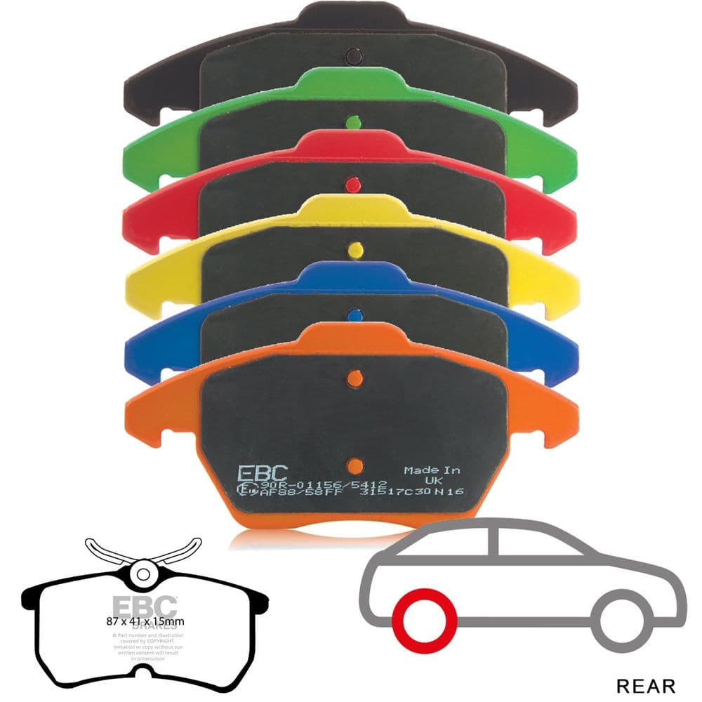 EBC Rear Brake Pads | Ford Fiesta ST 150 2004-2008