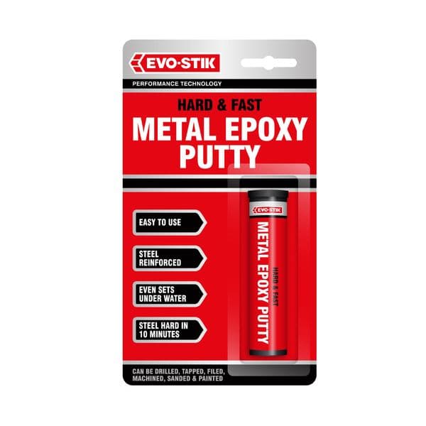EVO-STIK Metal Epoxy Putty | Steel-Reinforced Repair Compound