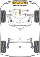 Fiesta MK7 ST 180 Powerflex Rear Spring Upper Isolater Bushes