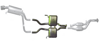 Ford Escort Cosworth 4wd Centre Section STD OE Replacement Exhaust System Replica