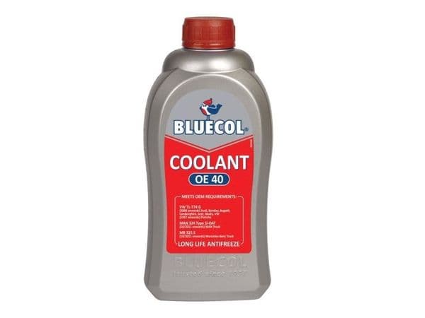 Ford Escort RS Cosworth Red Antifreeze 1litre Blucol 5 Year Longlife OE40 BLL001