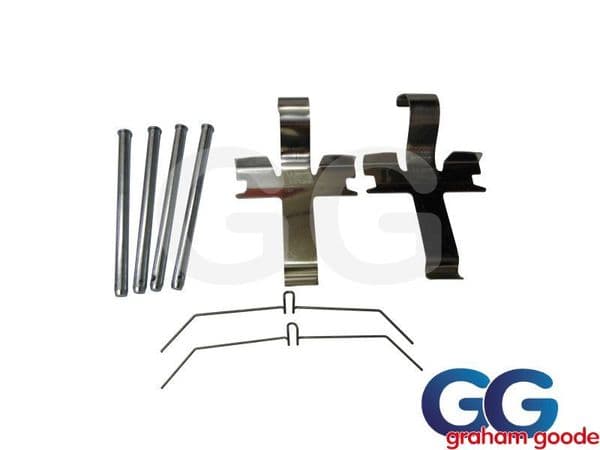 Front Brake Caliper Pad Fitting Kit Shims Pins Impreza 2.0 WRX STi 1998-2001 Subaru 4 Pot GGS4068