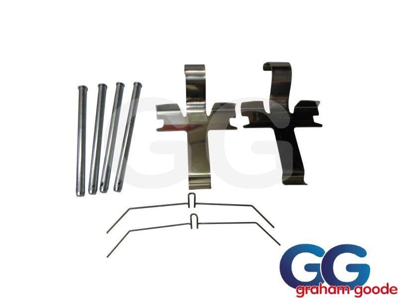 Front Brake Caliper Pad Fitting Kit Shims Pins Impreza 2.0 WRX STi 1998-2001 Subaru 4 Pot GGS4068