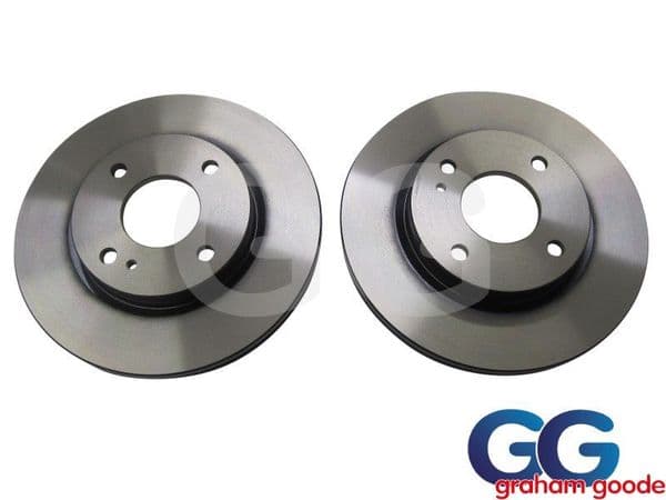 Front Brake Discs Pair Ford Fiesta 1.0l EcoBoost mk7.5 Standard TRW GGF1070