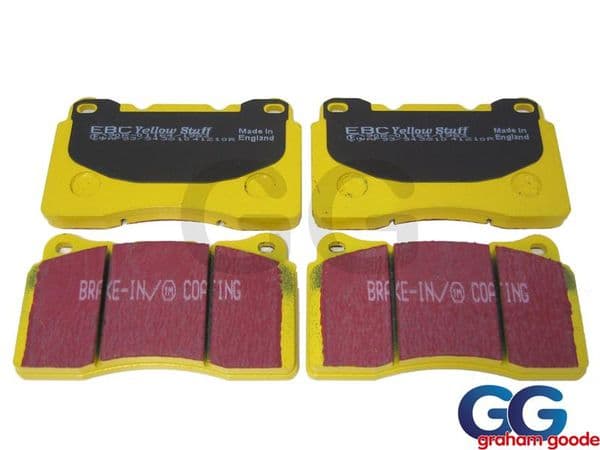 Front Brake Pads Impreza WRX STi 01- EBC Yellowstuff Uprated Trackday Fast Road Brembo DP41210R