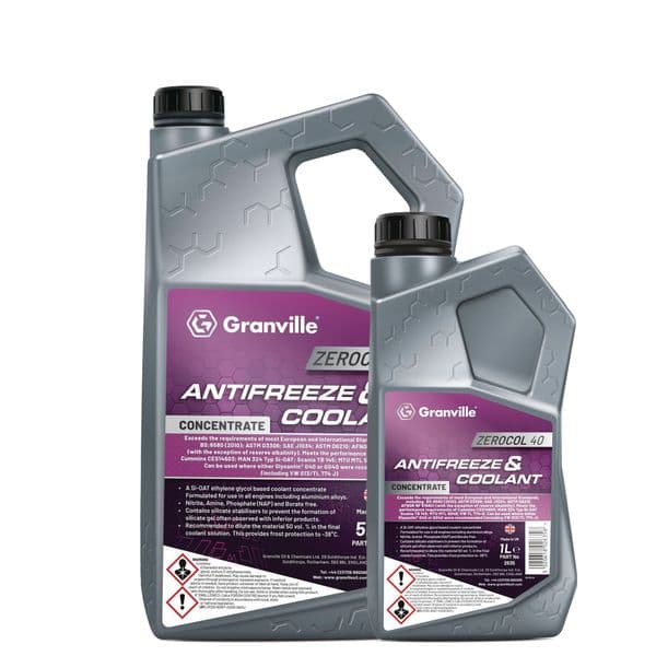 Granville G40 Antifreeze & Coolant | Concentrate OAT Formula – 5L & 1L