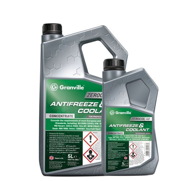 Granville G48 Green Antifreeze & Coolant | Silicate-Based Concentrate – 5L & 1L