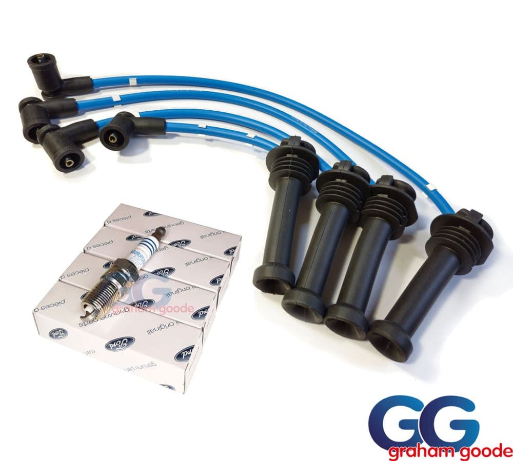 Genuine OE Spark Plugs with GGR HT Ignition Leads, Ford Focus RS mk1