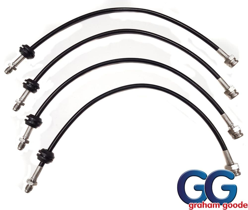 GGR Stainless Steel Brake Hose Kit | Focus ST 250 mk3