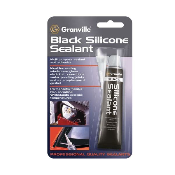Granville Black Silicone Sealant 40g | Instant Gasket & Sealant