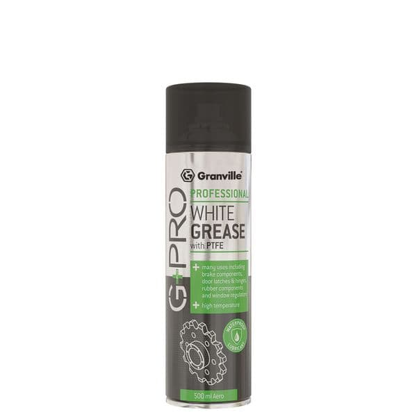 Granville White Spray Grease 500ml | Multi-Purpose Lithium Lubricant
