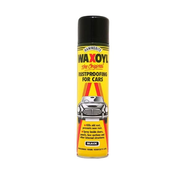 Hammerite Waxoyl Black 400ml | Rustproofing Underbody Protection Spray