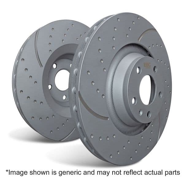 Impreza Front Brake Discs 294mm 4 Pot EBC Turbo Grooved Uprated GD972