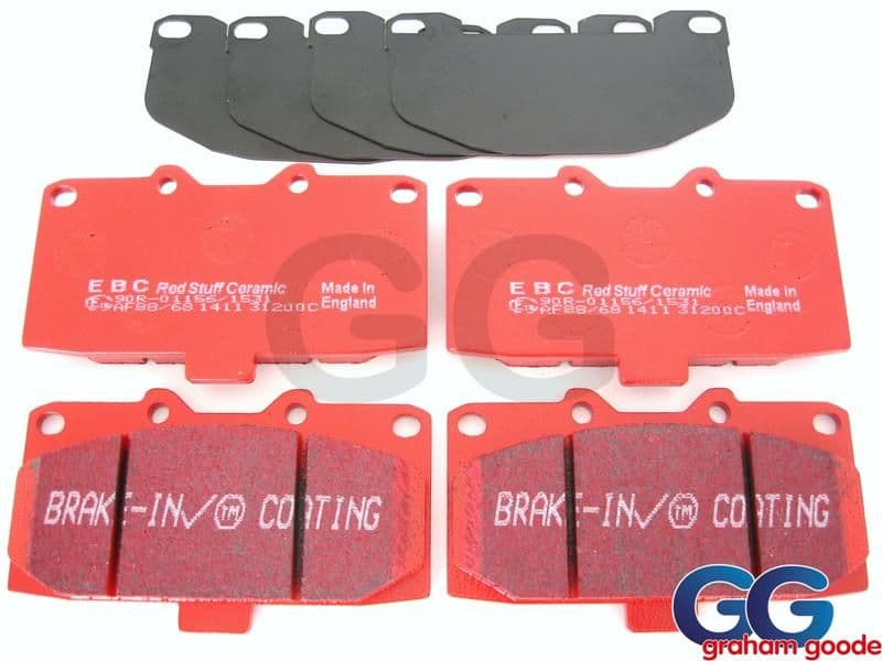 Impreza Front Brake Pads 4 Pot EBC Redstuff Ceramic Uprated DP31200c