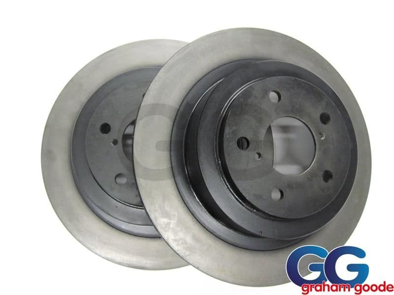 Impreza Rear Brake Discs 266mm Solid Standard Lucas OE GGS120