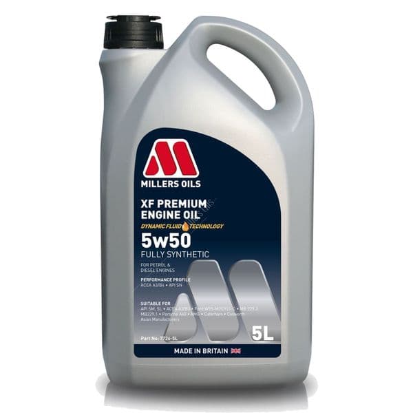 Millers XF 5W50 Engine Oil 5L  - Fully Synthetic