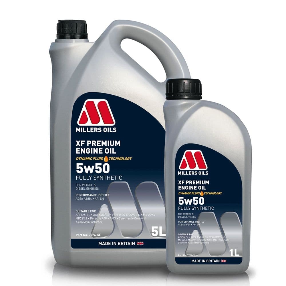 Millers XF 5W50 Engine Oil - Fully Synthetic