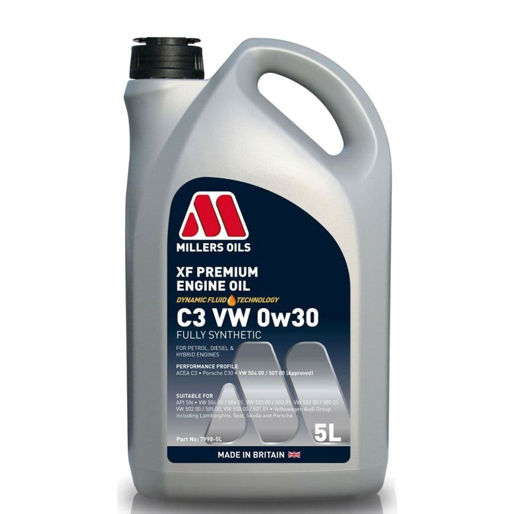 Millers XF C3 VW 0w30 Engine Oil - Fully Synthetic
