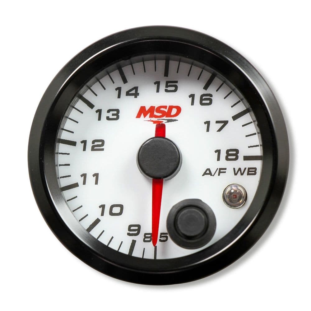 MSD Wideban Air / Fuel Ratio Gauge Kit - White