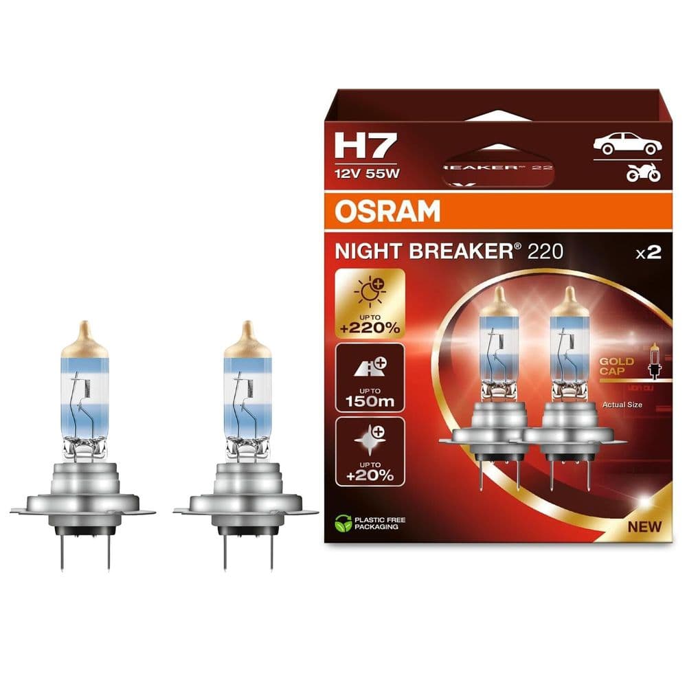 Osram Night Breaker 220, H7 Headlight Bulbs