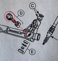 Power Steering Rack Pinion to Rack Adjuster