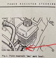 Power Steering Reservoir Hose, Escort & Sierra Sapphire RS Cosworth 4X4