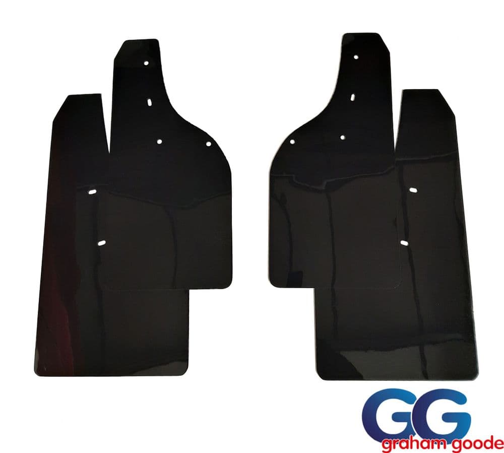 Rally Flapz Mud Flaps Gloss Black | Fiesta ST180 ST200 & Zetes S 2008 to 2017