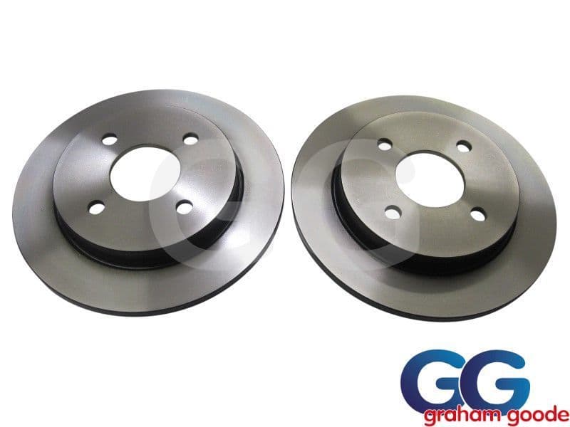 Rear Brake Discs Pair Ford Fiesta 1.0l EcoBoost mk7.5 Standard TRW GGF1063