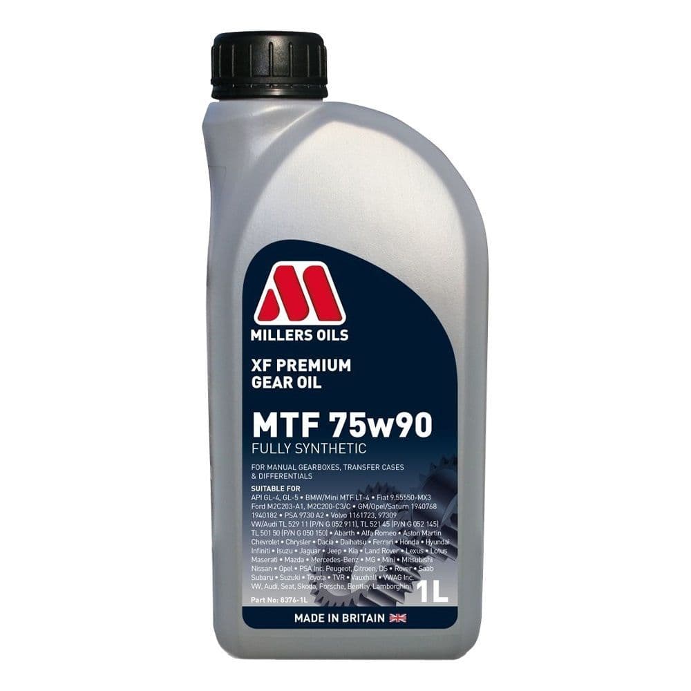 Rear Diff Oil Cosworth 2 & 4WD 1 Litre Millers MTF75w90 Fully Synthetic