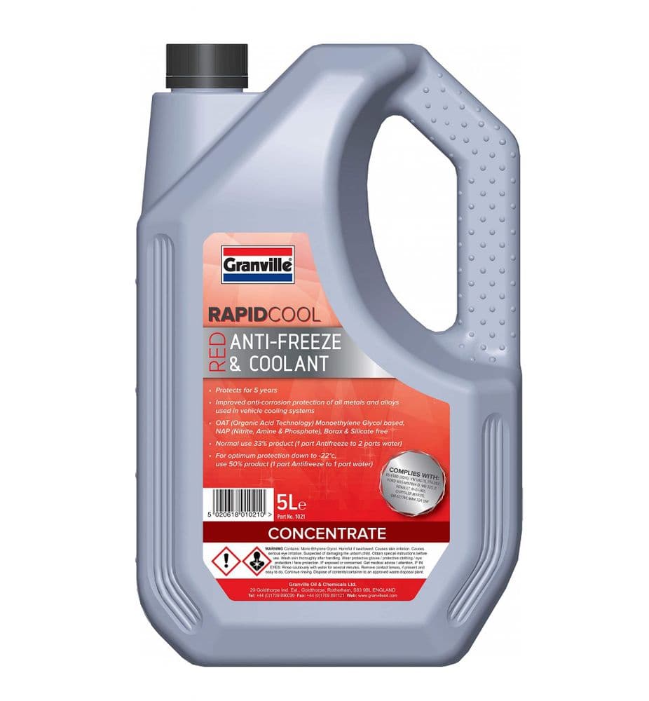 Red Antifreeze 5 litres OE40 | Ford Focus RS MK1