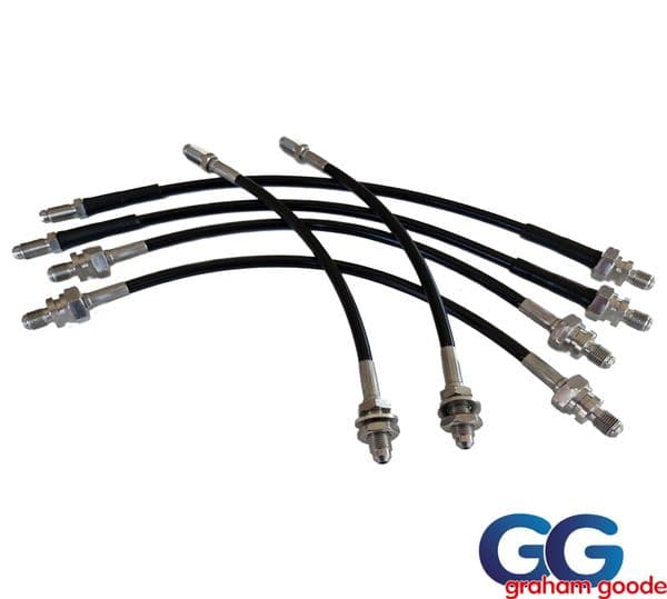 Stainless Steel Brake Hose Kit Sapphire & Escort 4WD | GGR